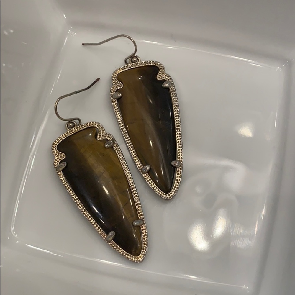 Kendra Scott Tiger Eye Skylar Earrings